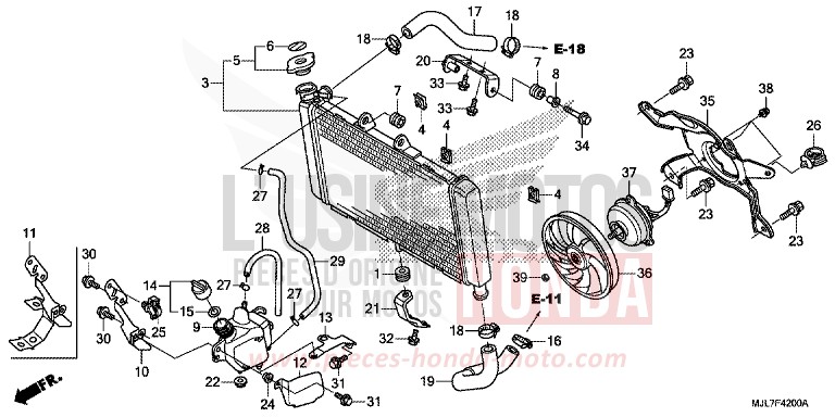KUEHLER von Integra 750 MAT PEARL GLARE WHITE (NHB54) von 2014